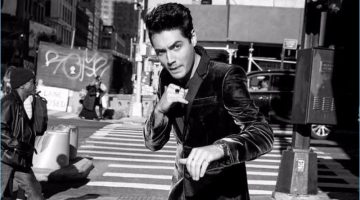 Body & Soul: Levi Dylan Stars in Spirit & Flesh Editorial Taking on a fighting stance, Levi Dylan wears a sleek outfit from Giorgio Armani.