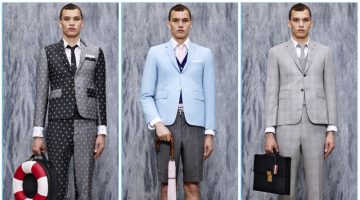 Thom Browne presents its spring-summer 2017 lookbook, which stars model Louis Mayhew.