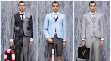 Thom Browne Blends Sartorial & Nautical References for Spring '17 Thom Browne presents its spring-summer 2017 lookbook, which stars model Louis Mayhew.