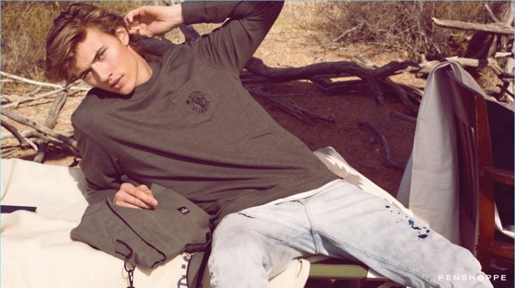Lucky Blue Smith Goes Camping for Penshoppe’s Spring ’17 Campaign