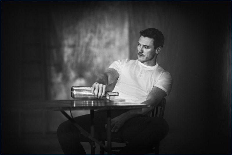 Boo George photographs Luke Evans in a Sunspel tee for GQ Style Germany. » Luke Evans Goes Sartorial for GQ Style Germany Cover Boo George photographs Luke Evans in a Sunspel tee for GQ Style Germany.