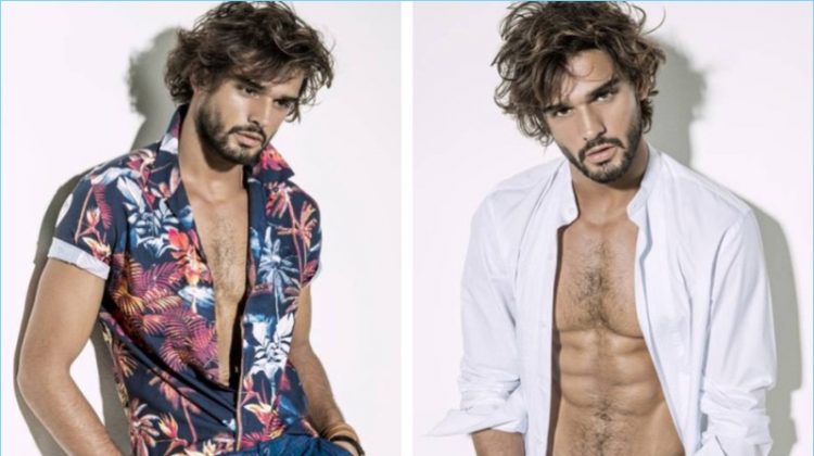 Marlon Teixeira Connects with Caderno Ela, Models Tropical Styles