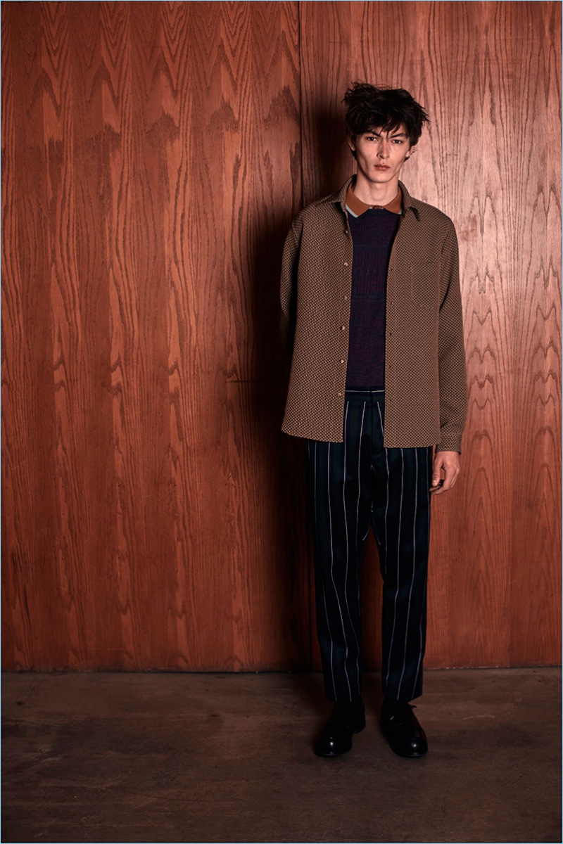 Relaxed proportions come together for Orley's fall-winter 2017 collection, which features overshirts, knitwear, and polos.