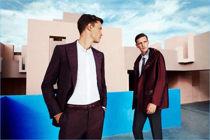 Dylan Don photographs Eddie Klint and Yannick Abrath in spring fashions by Pal Zileri.