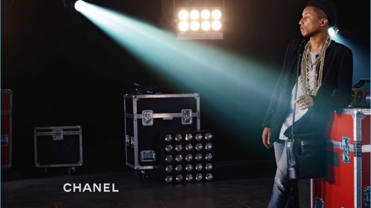 Pharrell Williams stars in Chanel's new campaign for its Gabrielle bag.