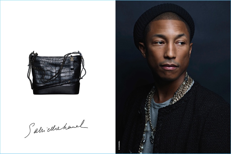 Karl Lagerfeld photographs Pharrell Williams for Chanel's Gabrielle campaign.