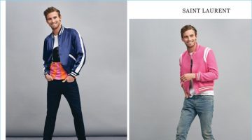 RJ King Models Saint Laurent, Burberry + More for Holt Renfrew RJ King sports spring looks from Burberry and Saint Laurent for Holt Renfrew.