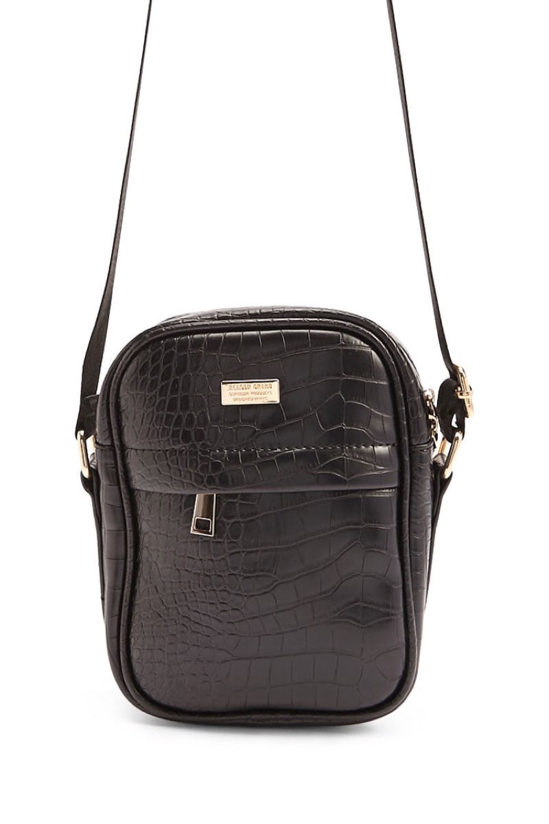 Reason Faux Croc Crossbody Bag $42