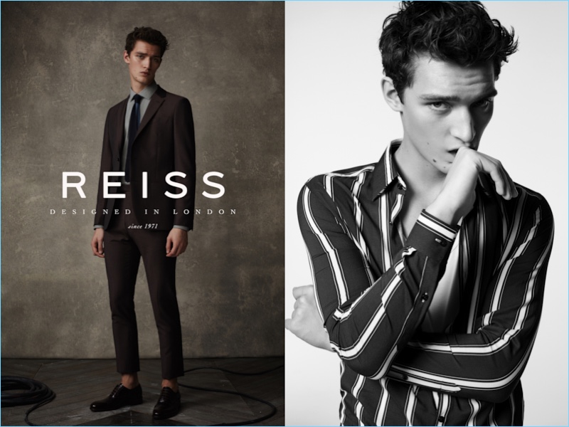 Barry Craske photographs Otto Lotz for Reiss' spring-summer 2017 campaign.