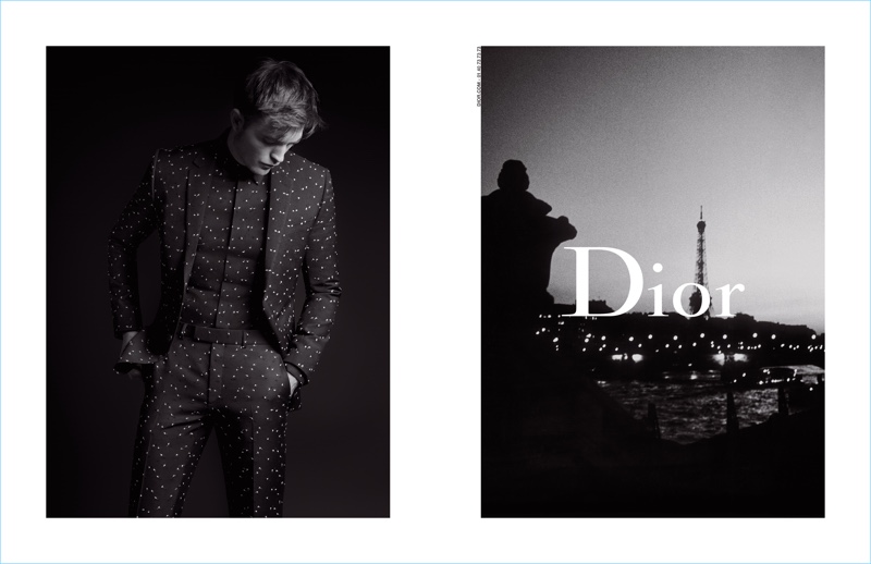 Karl Lagerfeld photographs Robert Pattinson for Dior Homme's fall-winter 2017 campaign.