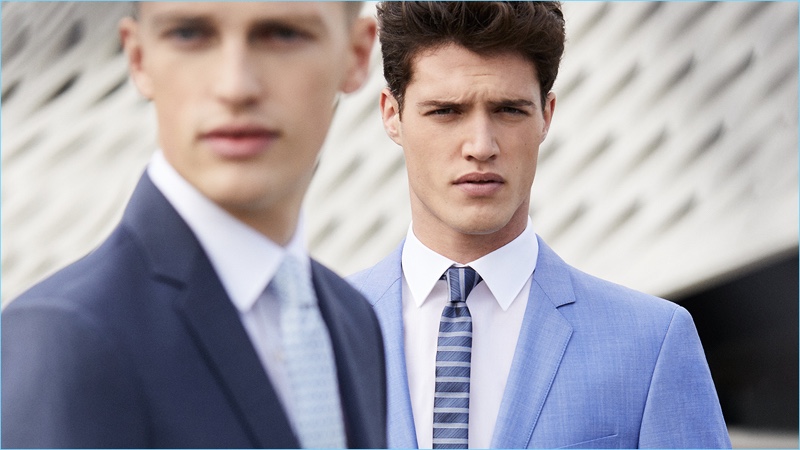 Models Victor Nylander and Benjamin Reynier star in Strellson's spring-summer 2017 campaign.