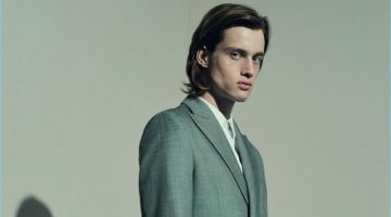 Hot Desking: Sylvester Ulv Dons Tailoring for Wallpaper Sylvester Ulv dons a 22/4 Hommes suit with a BOSS Hugo Boss shirt.