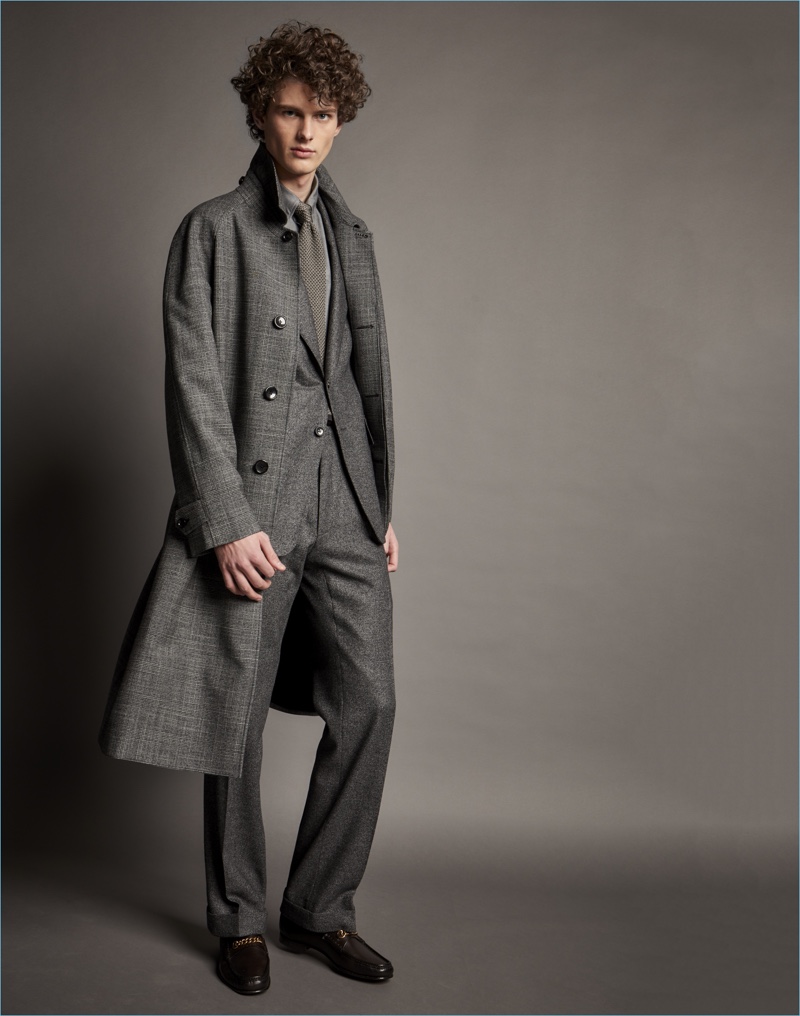 Shades of grey are front and center for Tom Ford's fall-winter 2017 tailoring.