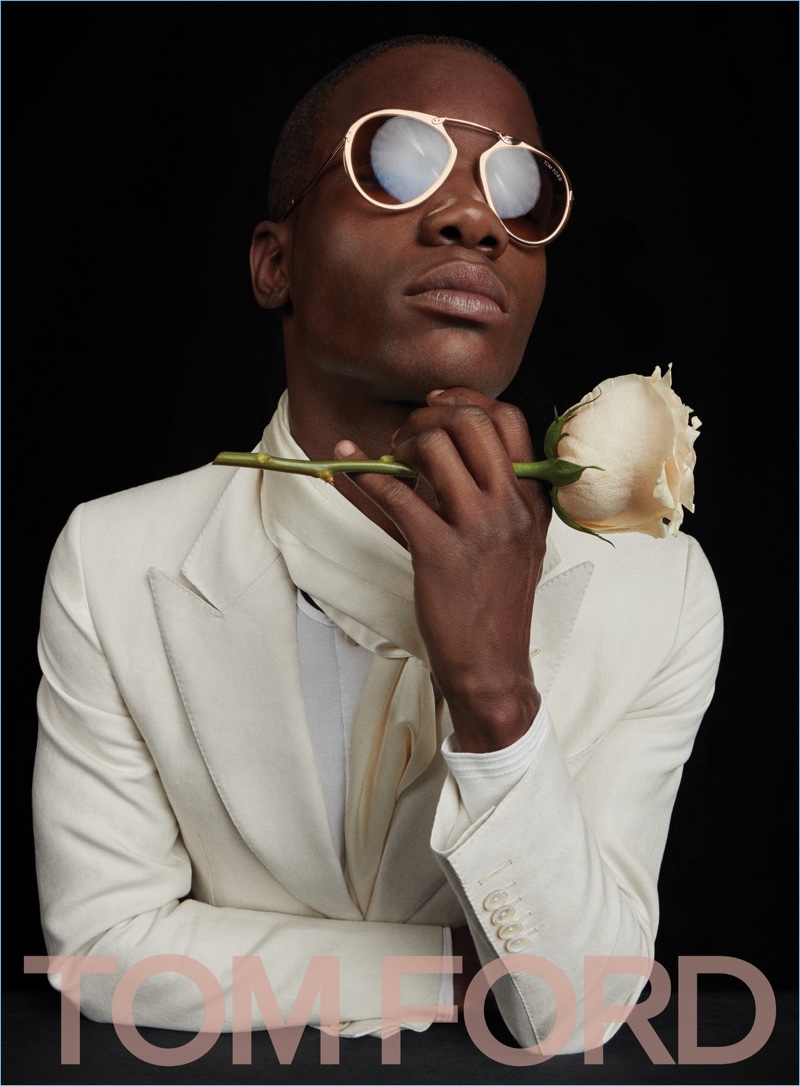 Valentine Rontez stars in Tom Ford's new spring-summer 2017 campaign.