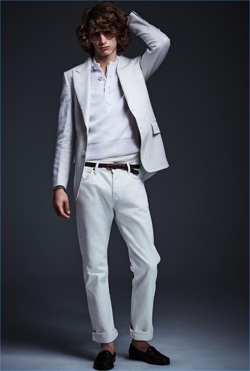 Monochromatic style reigns with a light summer look from Tom Ford. » Tom Ford Unveils 35 Sleek Looks for Spring '17 Collection Monochromatic style reigns with a light summer look from Tom Ford.