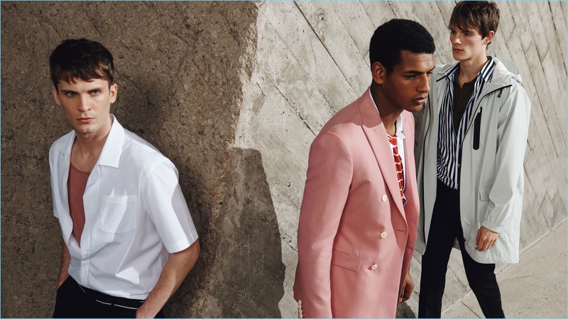 William Eustace, Tidiou M'Baye, and Callum Ward star in an editorial for Zara Man.