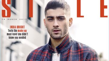 Zayn Malik Covers The Sunday Times Style, Talks Second Album Zayn Malik covers the March 19, 2017 issue of The Sunday Times Style in a check Louis Vuitton jacket.