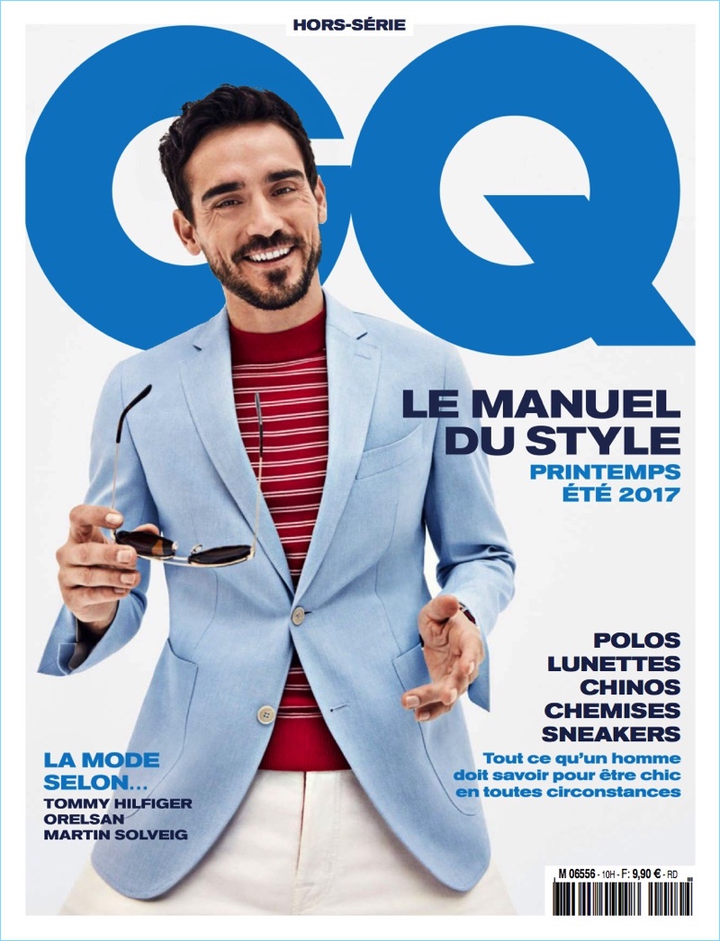 GQ France taps model Arthur Kulkov for the cover of its spring-summer 2017 Le Manuel du Style.
