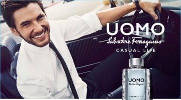 Ben Barnes charms in the new fragrance campaign for Salvatore Ferragamo Uomo Casual Life.