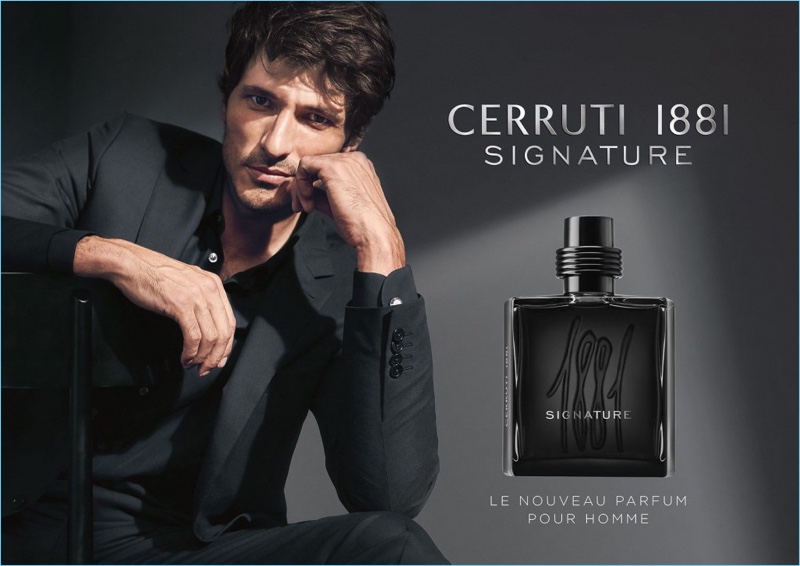 Andres Velencoso stars in Cerruti 1881 Signature fragrance campaign.