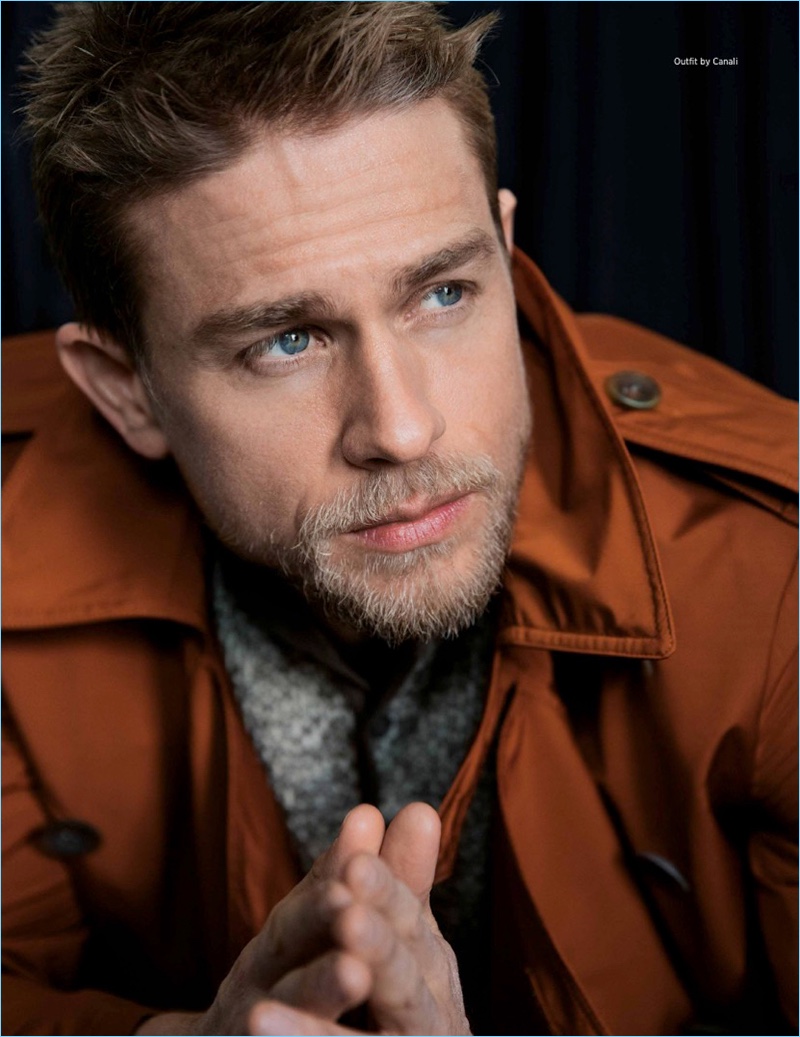 Mitchell Nguyen McCormack photographs Charlie Hunnam in Canali for Da Man.