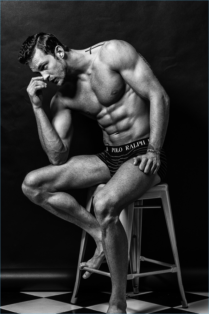 Christian Hogue wears POLO Ralph Lauren underwear.