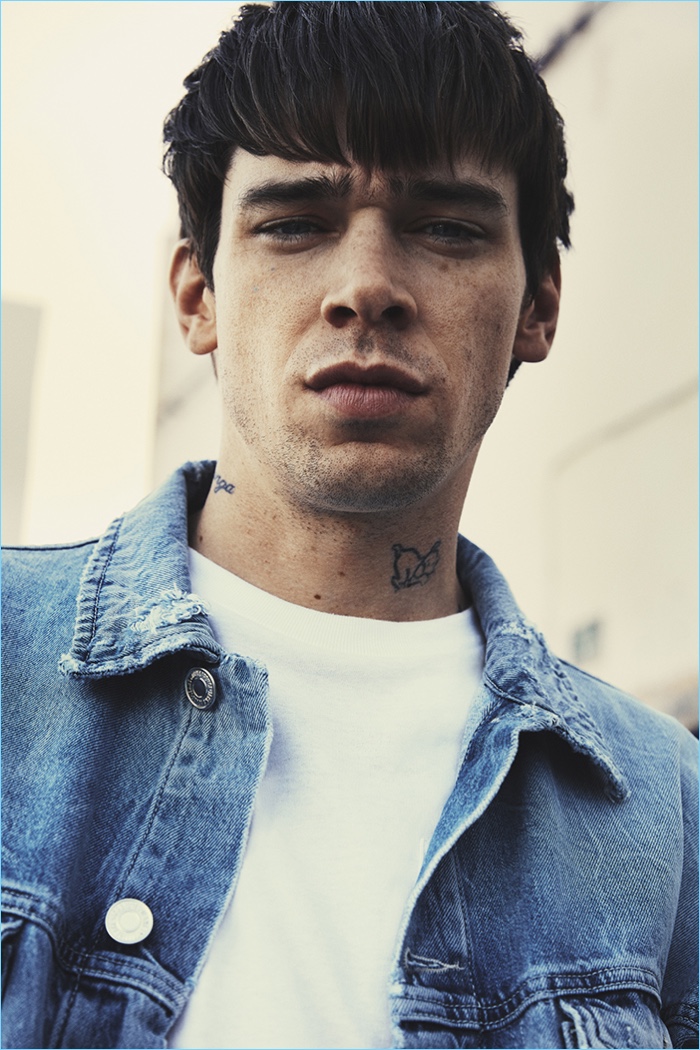 Cole Mohr stars in Jack & Jones' spring-summer 2017 denim campaign.