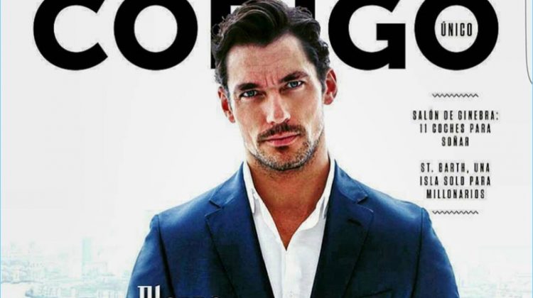 David Gandy covers the April 2017 issue of Código Único.