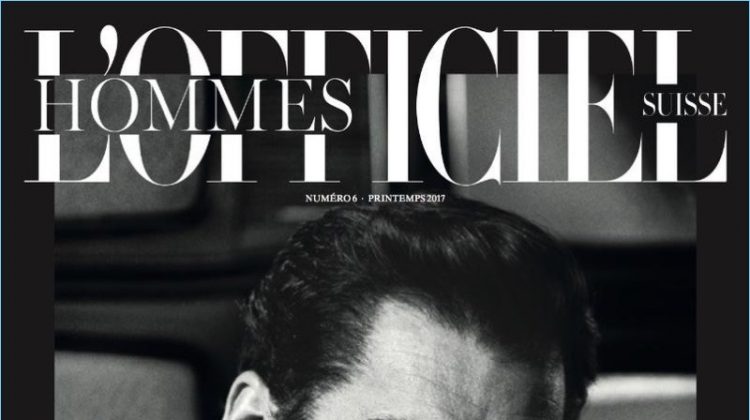 David Gandy covers the most recent issue of L'Officiel Hommes Switzerland.