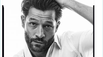 White Story: John Halls, Parker Gregory + More Star in Esquire Serbia Editorial John Halls dons a Canali white shirt with black trim.