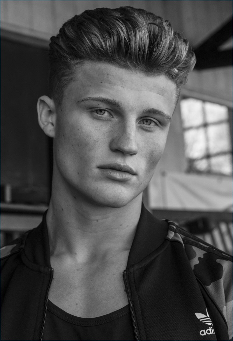 Zach wears tracksuit jacket Adidas Originals. » Exclusive: Zach Hartman by Cesar Perin Zach wears tracksuit jacket Adidas Originals.