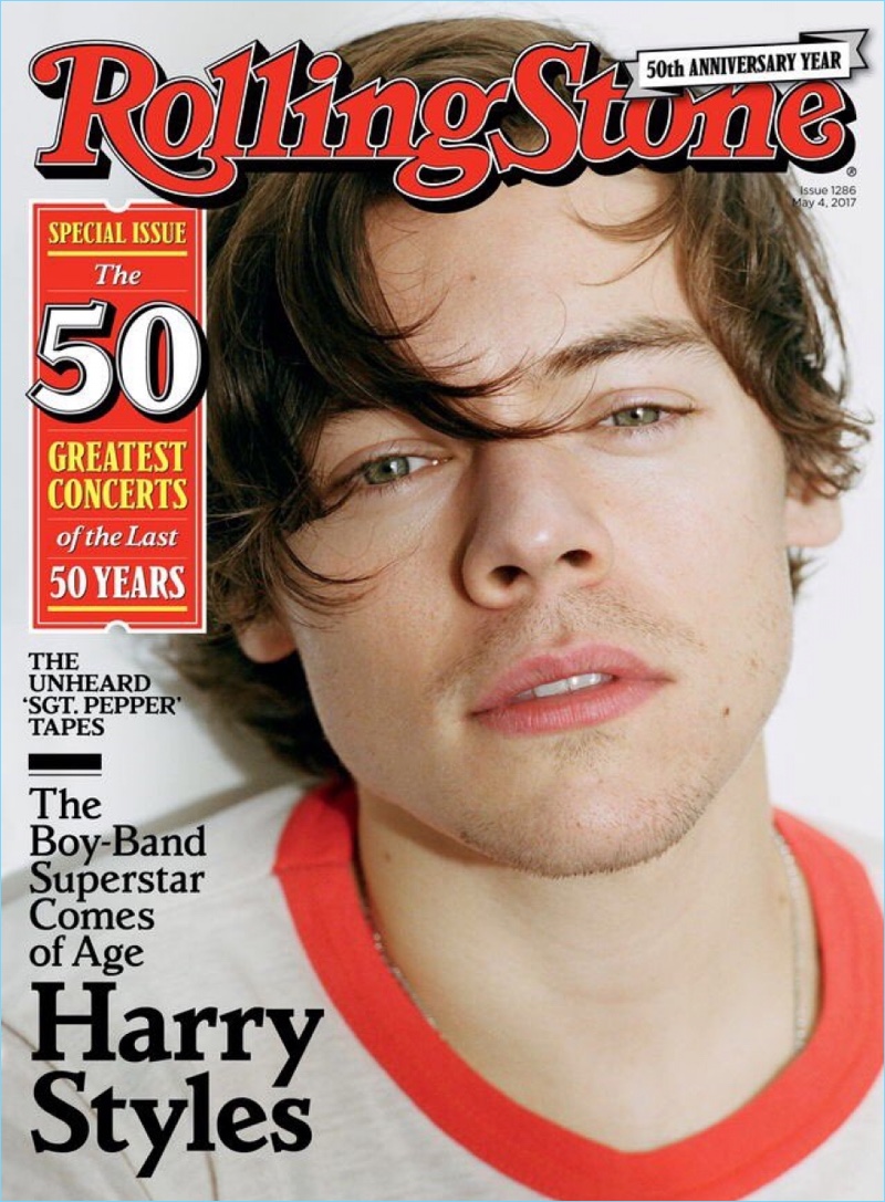 Harry Styles covers the May 4, 2017 issue of Rolling Stone.