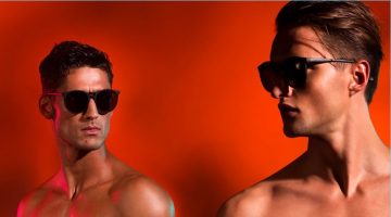 Carlos Ferra & Fábio Oliveira Front Holas Beachwear's New Campaign Sporting vibrant patterned swimsuits, Carlos Ferra and Fábio Oliveira star in Holas Beachwear's spring-summer 2017 campaign.
