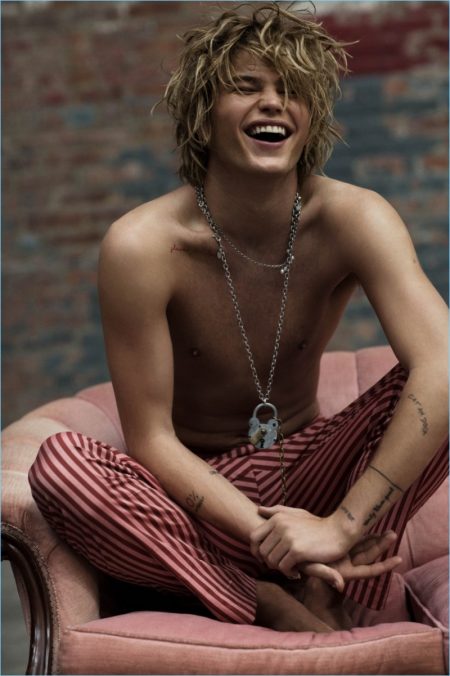 Jordan Barrett 2017 Russh Cover Photo Shoot 010