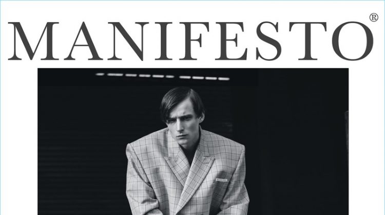 Laurie Harding covers Manifesto in a boxy oversized look from Balenciaga.