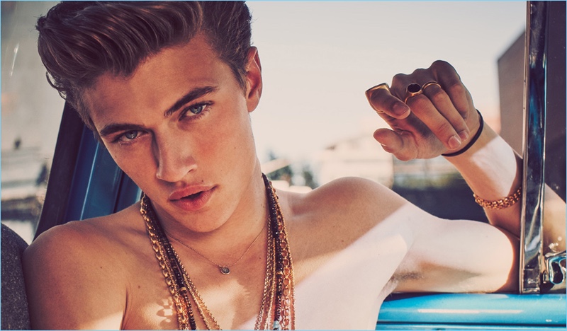 Lucky Blue Smith stars in Eli Halili's spring-summer 2017 campaign.