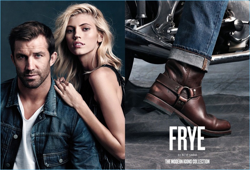 Frye enlists Luke Rockhold and Devon Windsor as the stars of its spring-summer 2017 Modern Icons campaign.