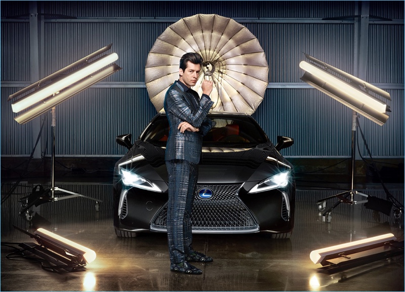 A dandy vision, Mark Ronson suits up for Lexus' Make Your Mark campaign.