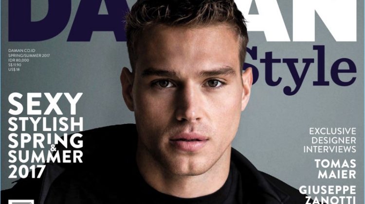 Matthew Noszka covers the spring-summer 2017 issue of Da Man Style.