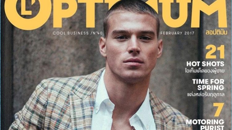 Matthew Noszka covers L'Optimum Thailand in a plaid suiting number.