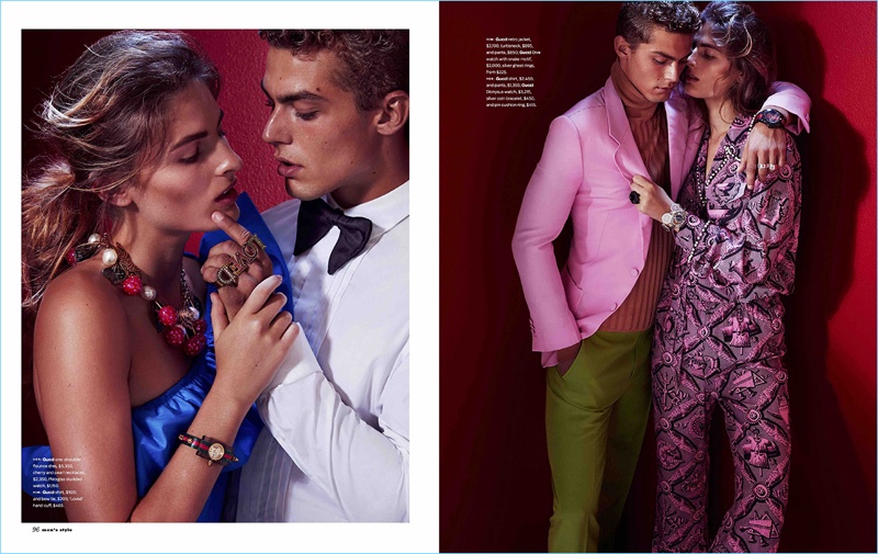 Models Dillon Duchesne and Jacob Hankin come together in Gucci for Men's Style.