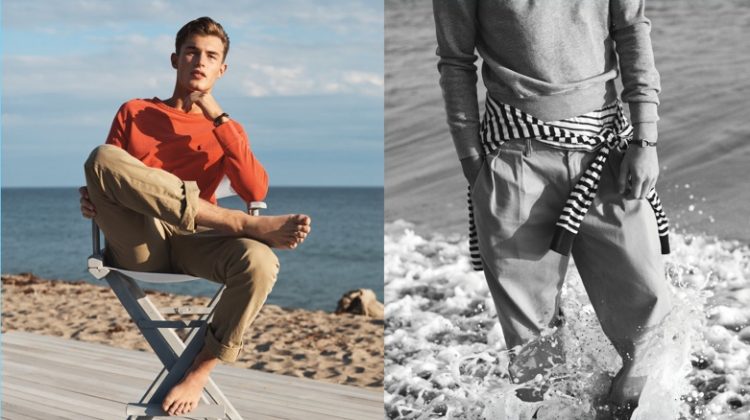 Kit Butler connects with POLO Ralph Lauren in casual smart fashions for spring-summer 2017.