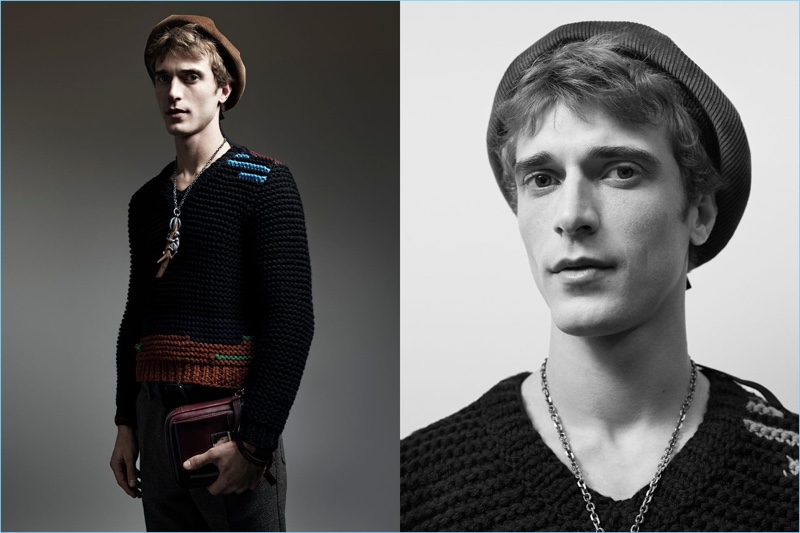 Clément Chabernaud reunites with Prada, starring in its Nonconformists campaign.
