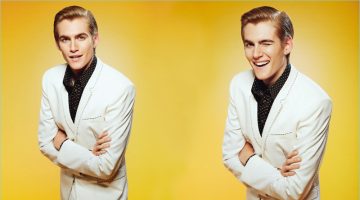 Presley Gerber Charms in L'Uomo Vogue Shoot Pouring on the charm, Presley Gerber wears a sharp look by Dolce & Gabbana.