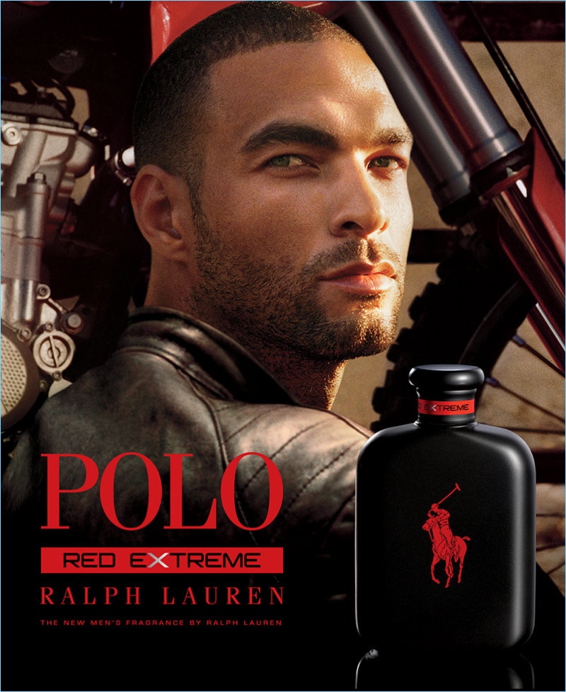 Kenneth Guidroz Jr. stars in Ralph Lauren's POLO Red Extreme fragrance campaign.