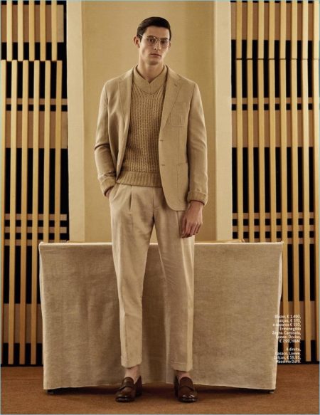 Conference Call: Rhys Pickering Dons Sleek Designer Looks for GQ ...