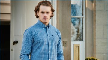 Sam Heughan Reunites with Barbour, Sports Shirts for Spring '17 Campaign Sam Heughan Reunites with Barbour, Sports Shirts for Spring '17 Campaign