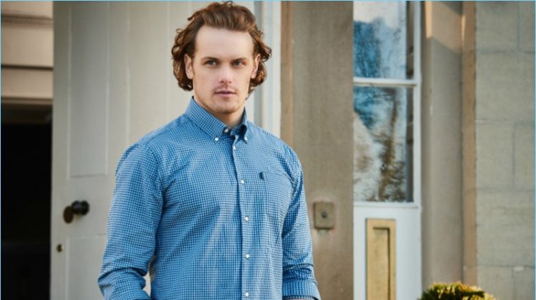 Sam Heughan 2017 Barbour Spring Summer Shirt Campaign 002