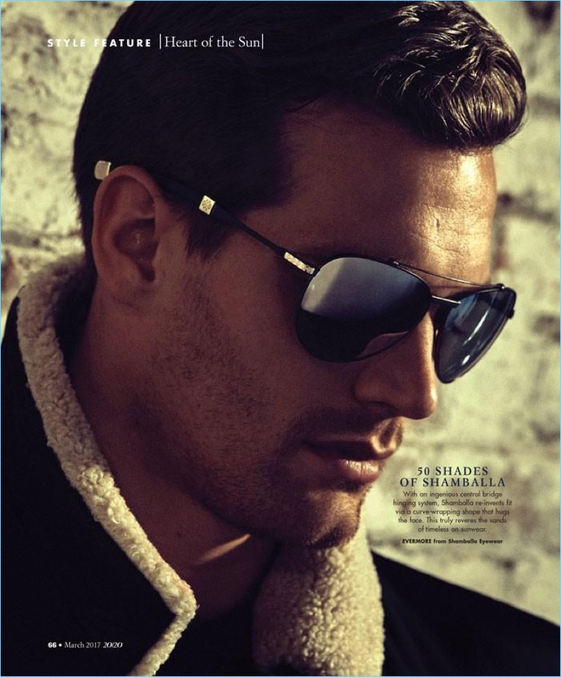 Sean Harju wears Shamballa Eyewear Evermore sunglasses.