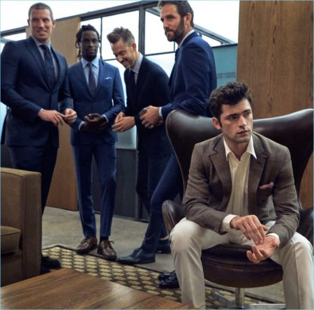 Sean O'Pry Dons Sharp Tailoring for GQ Russia